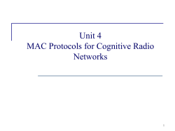 A survey on MAC protocols for cognitive radio networks