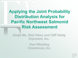 Applying the Joint Probability Distribution Analysis for Pacific