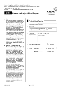 Seasonal Infertility in the domestic pig