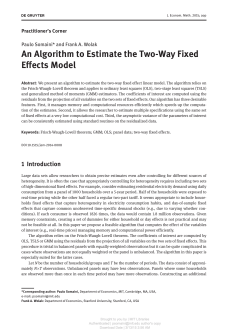 An Algorithm to Estimate the Two