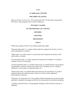 Law, urban planning - Promise