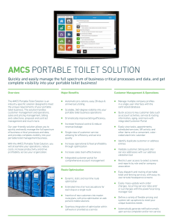 amcs portable toilet solution