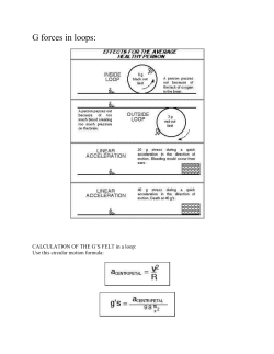 CALCULATION OF THE G`S FELT in a loop