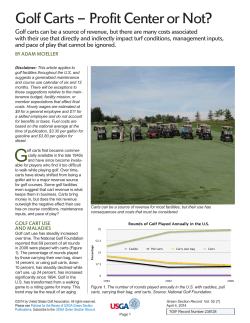 Golf Carts – Profit Center or Not?