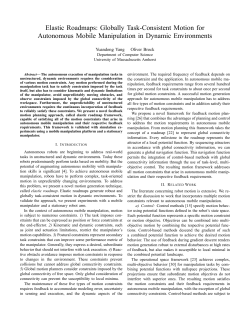 Elastic Roadmaps: Globally Task-Consistent Motion for Autonomous