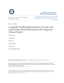 A Spatially Parallel Implementation of a Lake and Land Surface