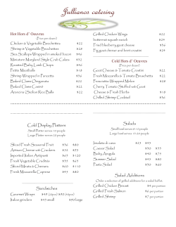 Catering Menu