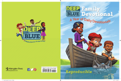 Deep Blue Devotional - Oak Grove United Methodist Church