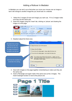 Adding a Rollover In Mediator