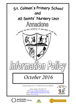 School Aim - St Colman`s Primary and All Saints` Nursery