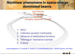 Nonlinear phenomena in space charge dominated beams