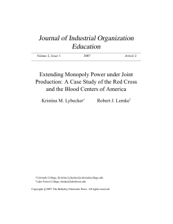 Extending Monopoly Power under Joint Production: A Case Study of