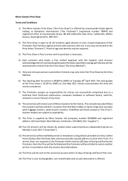 the Prize Draw - Hamptons International