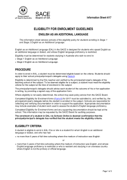 Information Sheet 4
