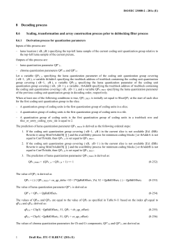 Draft revised Recommendation H.264 "Advanced video