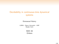 Decidability in continuous-time dynamical systems