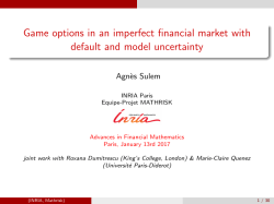 Game options in an imperfect financial market with default and