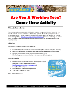 Are You A Working Teen?