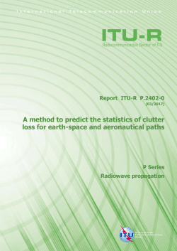 6 Application of the statistical clutter-loss model