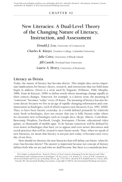 Theoretical Models and Processes of Reading