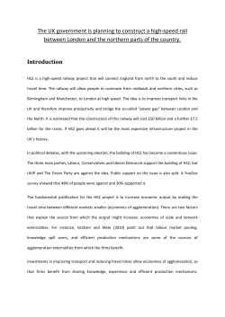 The UK government is planning to construct a high