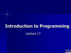Introduction to Programming