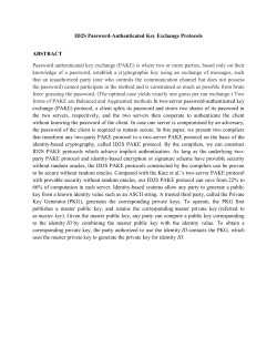 2. ID2S PAKE Based on IBE