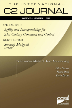 A Behavioral Model of Team Sensemaking :: IC2J