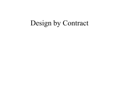 Design by Contract