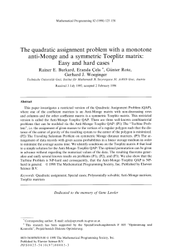 The quadratic assignment problem with a monotone anti