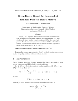 Berry-Esseen bound for independent random sum via Stein`s method