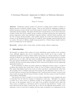 A Systems-Theoretic Approach to Safety in