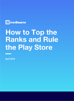 How to Top the Ranks and Rule the Play Store