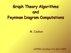 Graph Theory Algorithms and Feynman Diagram Computations