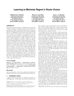 Learning to Minimise Regret in Route Choice