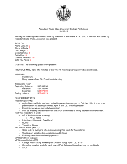 PHC Minutes 10-10-16 - Texas State University