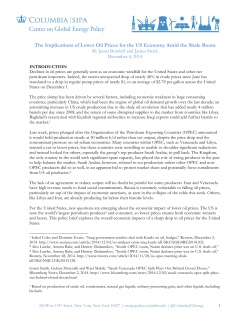 CGEP_economic impacts of oil price drop