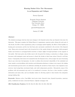 Housing Market Price Tier Movements in an Expansion and Collapse