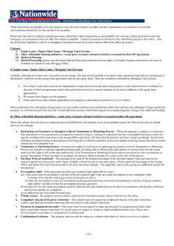 guidance for conveyancers Low Cost Home Ownership