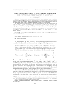 FROM ELECTROSTATICS TO ALMOST OPTIMAL NODAL SETS