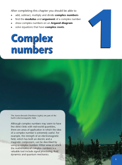 Further Pure Mathematics 1: Chapter 1