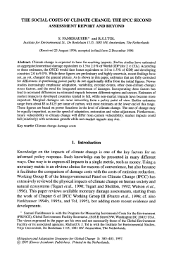 The social costs of climate change: The IPCC second - VU-dare