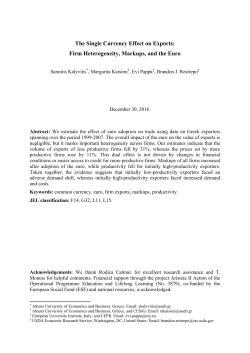 Firm Heterogeneity, Markups, and the Euro