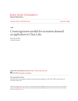 Count regression models for recreation demand