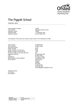 Ofsted 2010 - The Piggott School