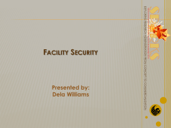Facility Security Presented by
