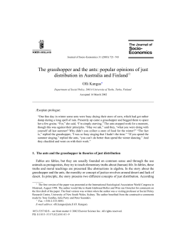The grasshopper and the ants: popular opinions of just distribution