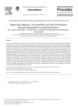 Improving Employees Accountability and Firm