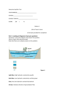 Awesome Aquifers Test 2 ANSWER KEY