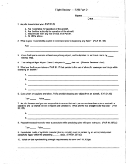 Flight Review -- FAR Part 91